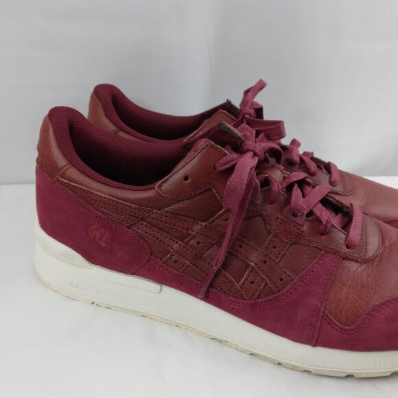 ASICS Gel Lyte III Shoes Sneakers Burgundy Red Leather Sneakers H822L Men\'s 10.5 main image 6